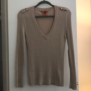 Tory Burch V Neck Sweater